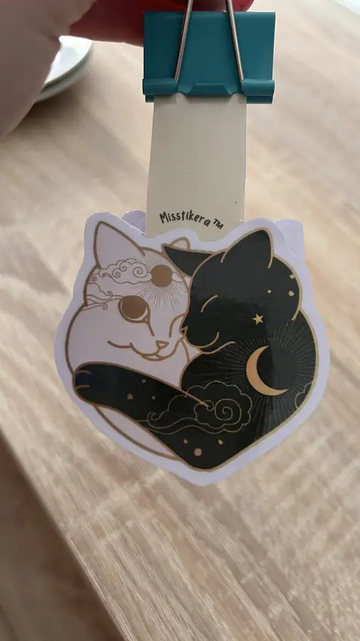 Marcapáginas imantado Gatos sol y luna
