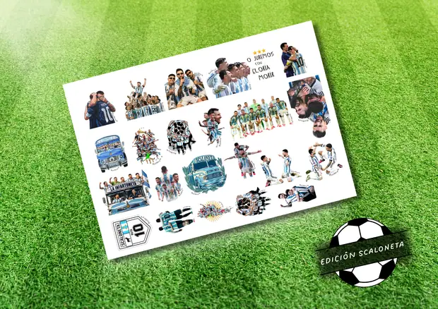 Lámina de stickers Edición Scaloneta