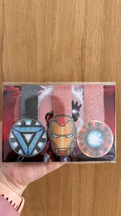Marcapáginas imantado Pack Iron Man